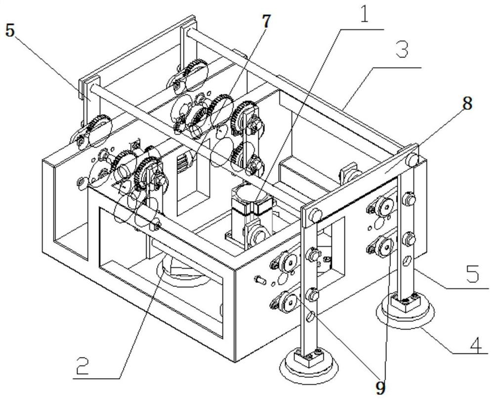 Wall-climbing robot for smooth plane and wall-climbing method of wall-climbing robot