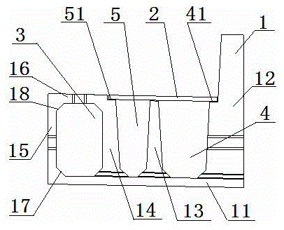 Assembly type cement prefabricated double-layer cable trench and manufacturing method thereof