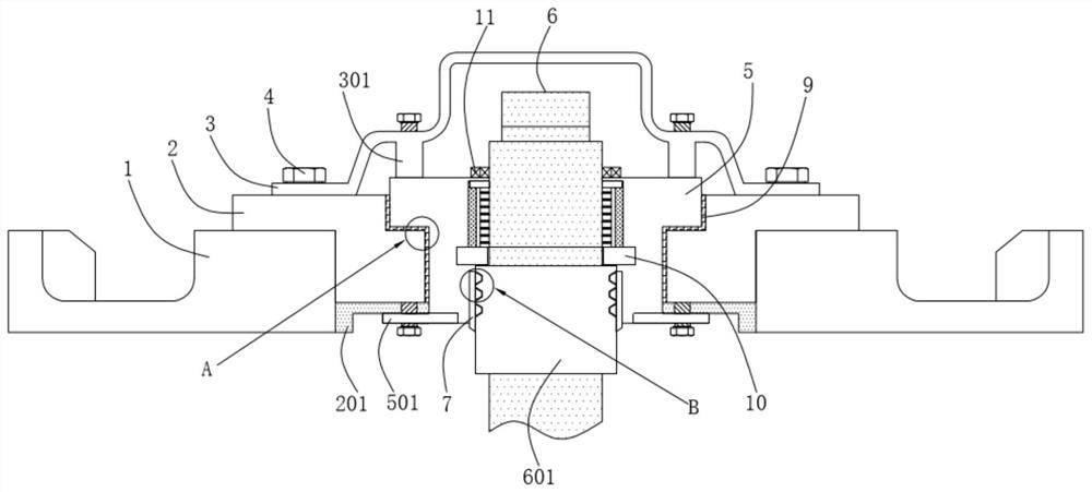 Compressor rotor sealing structure and rotor assembly thereof