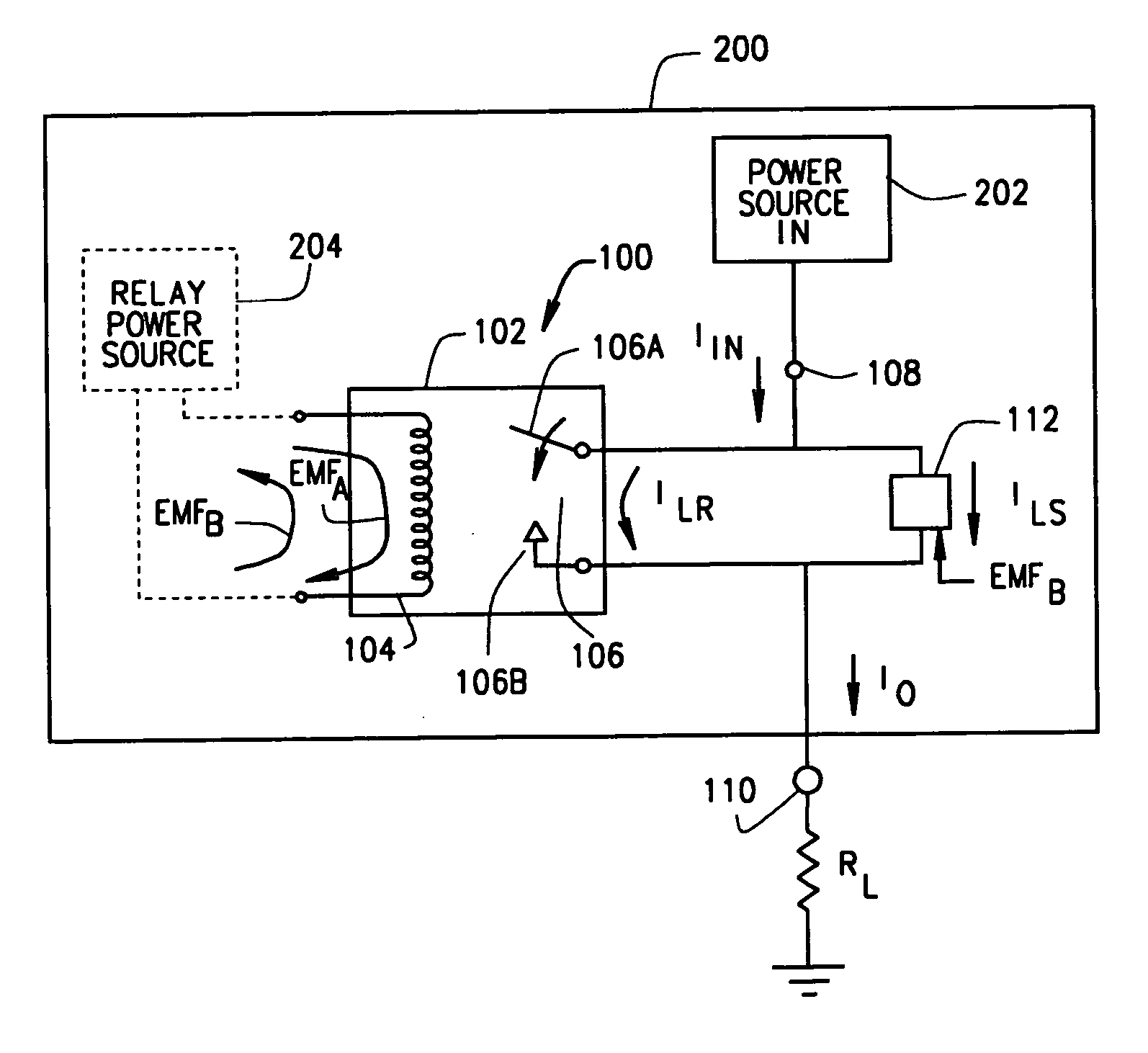 Apparatus and method for relay contact arc suppression