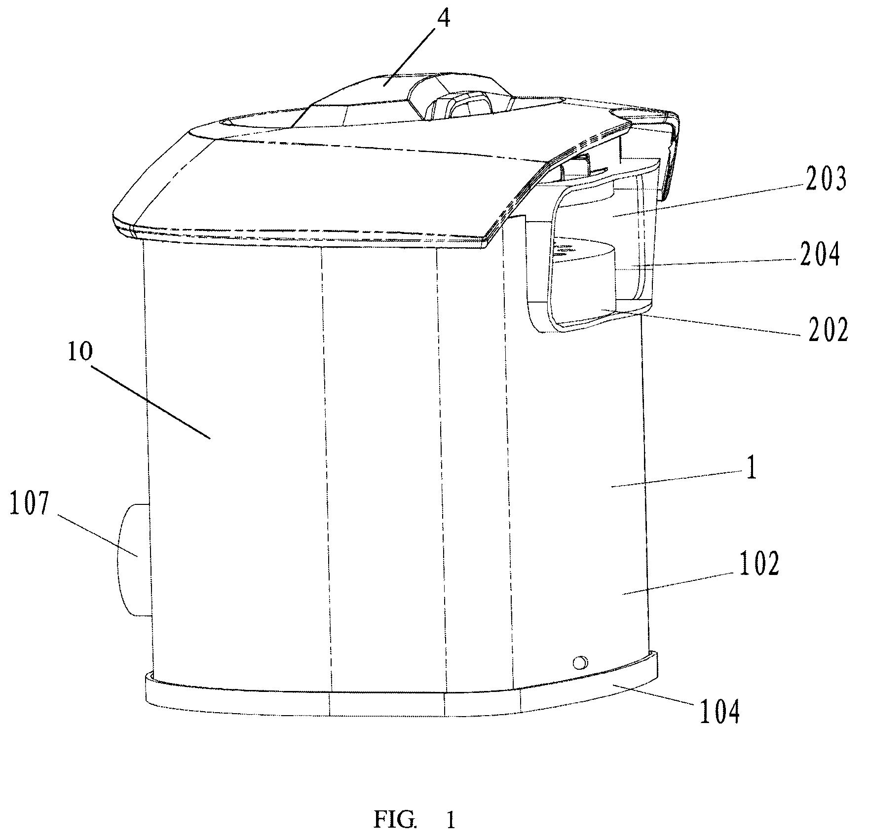 Dust separating apparatus of a vacuum cleaner