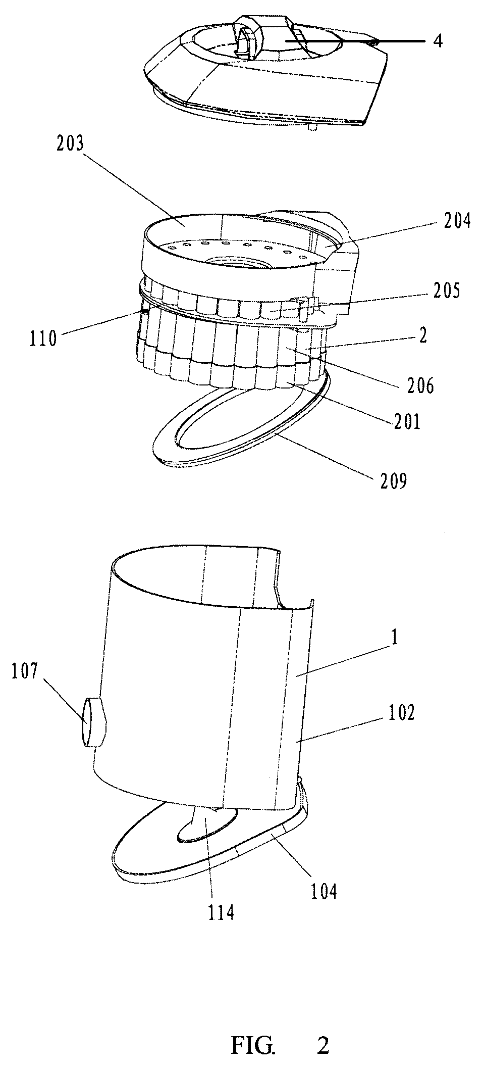 Dust separating apparatus of a vacuum cleaner