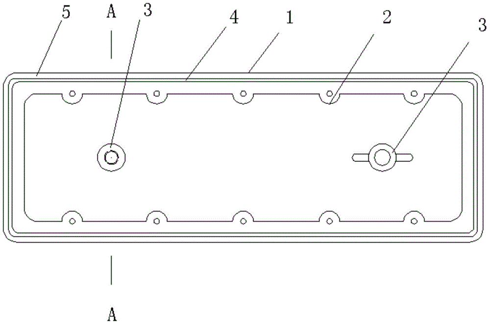 Cylinder head cover of diesel engine