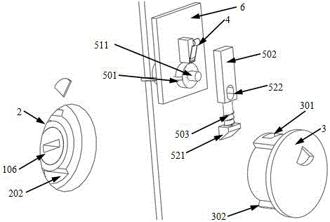 A keyhole protective cover device used on an electronic door lock