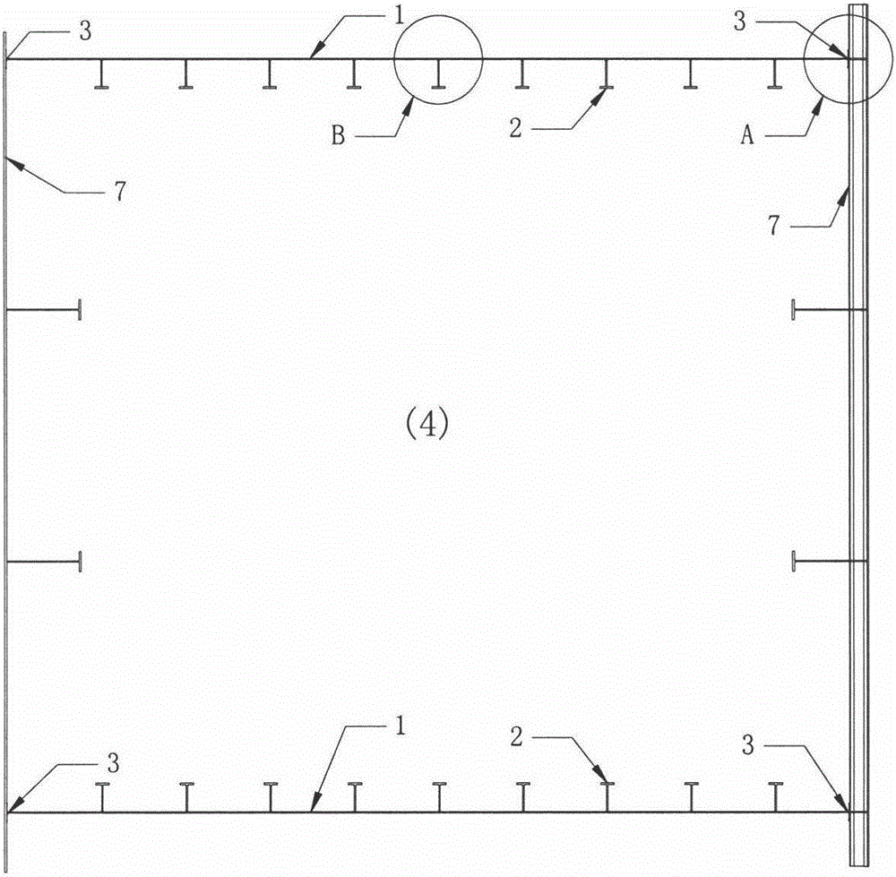 Explosion venting bulkhead structure with unequal intensity of naval vessel cabin