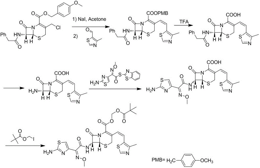 Cefditoren pivoxil purifying method