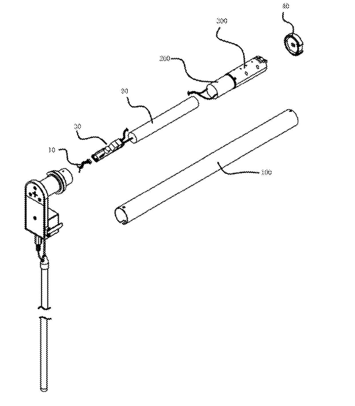 Reel pipe motor and a rolling curtain positioning control system