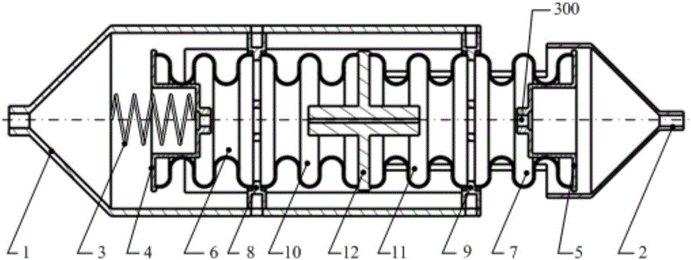 A kind of liquid damping vibration isolator for satellite