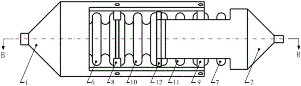 A kind of liquid damping vibration isolator for satellite