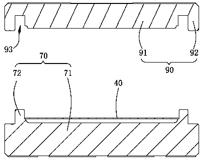 Processing mould and processing method of inverted glass plate