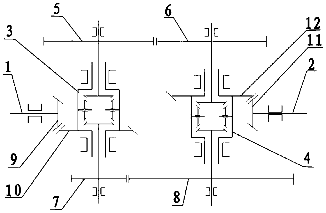 Double differential type continuously variable transmission device