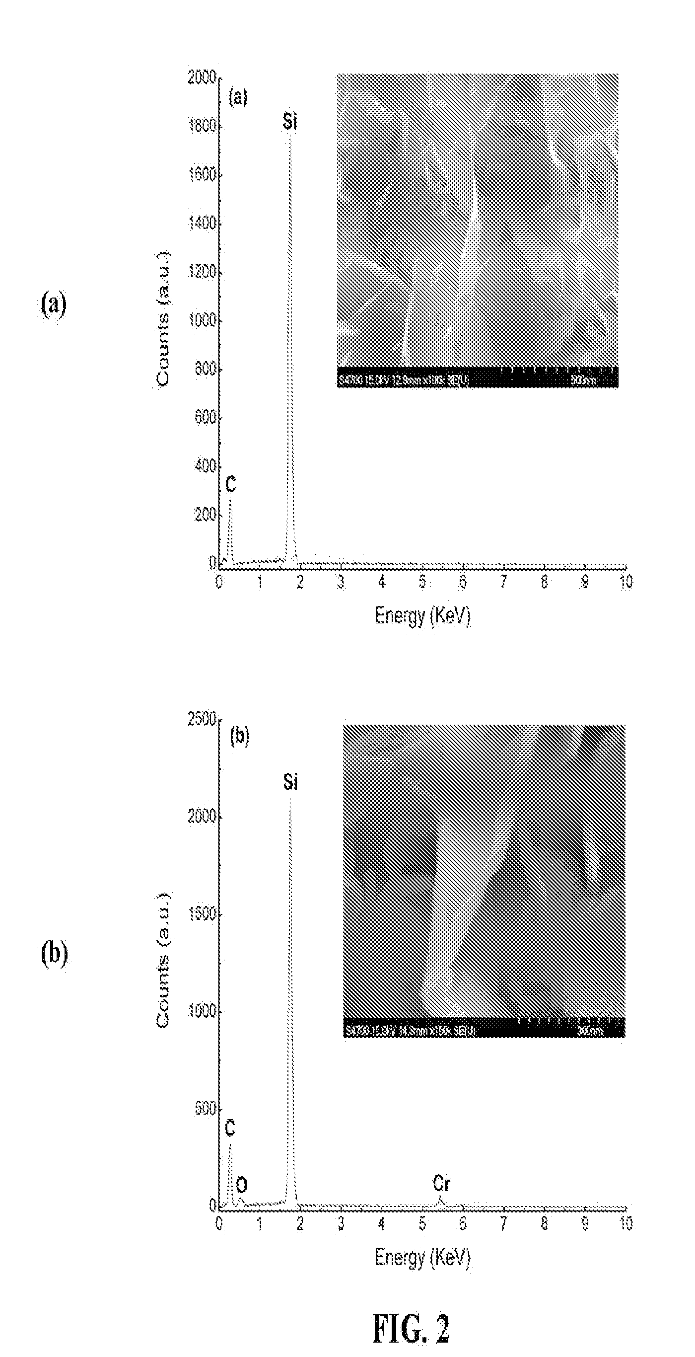 Coated carbon nanoflakes