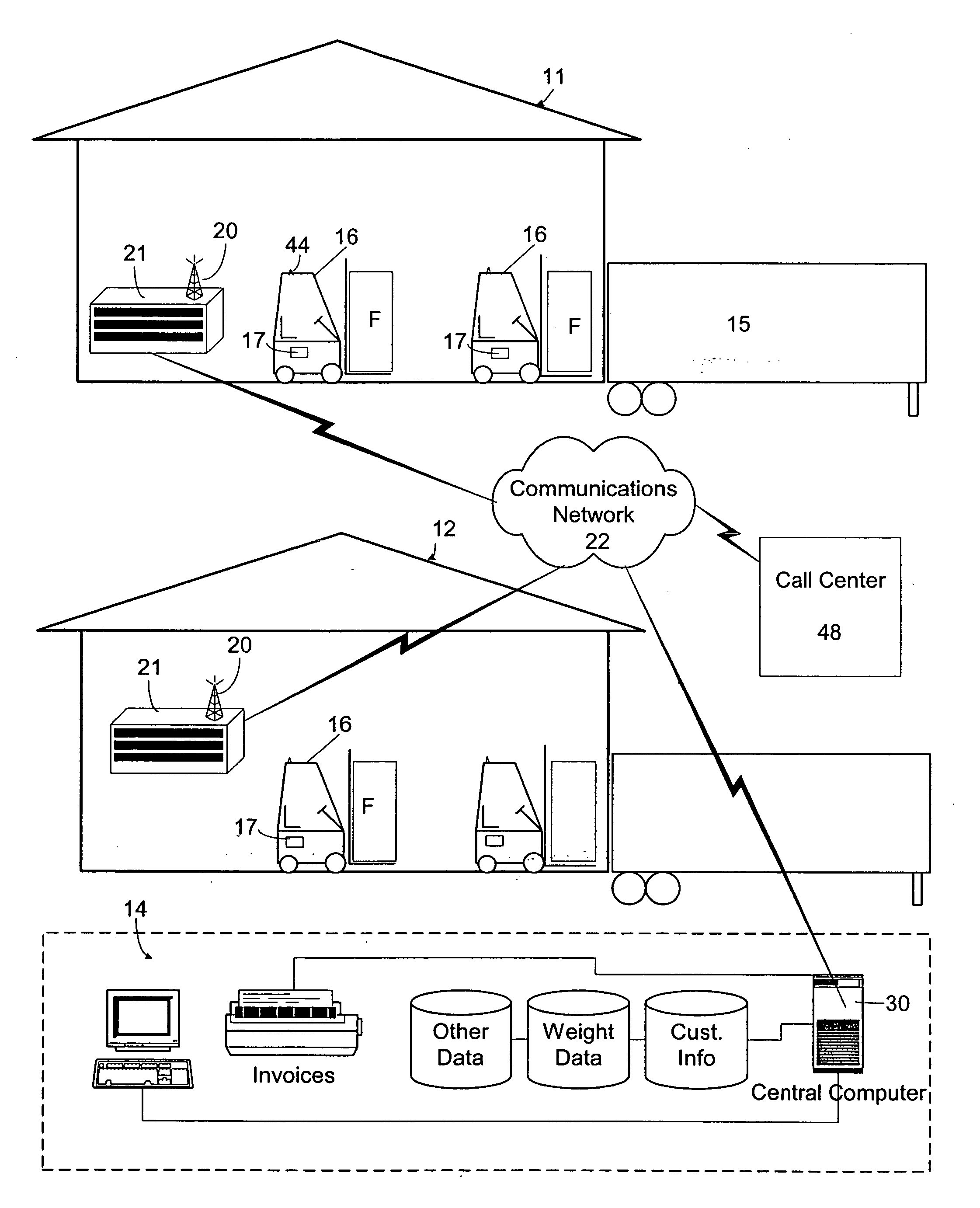 System and method for weighing and tracking freight