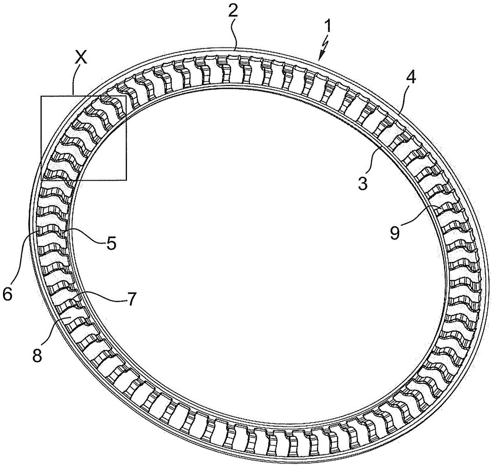 Axial cages for cylindrical rolling elements