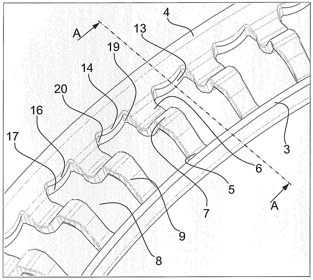 Axial cages for cylindrical rolling elements