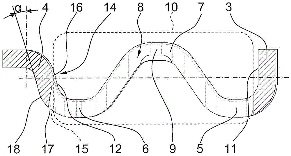 Axial cages for cylindrical rolling elements