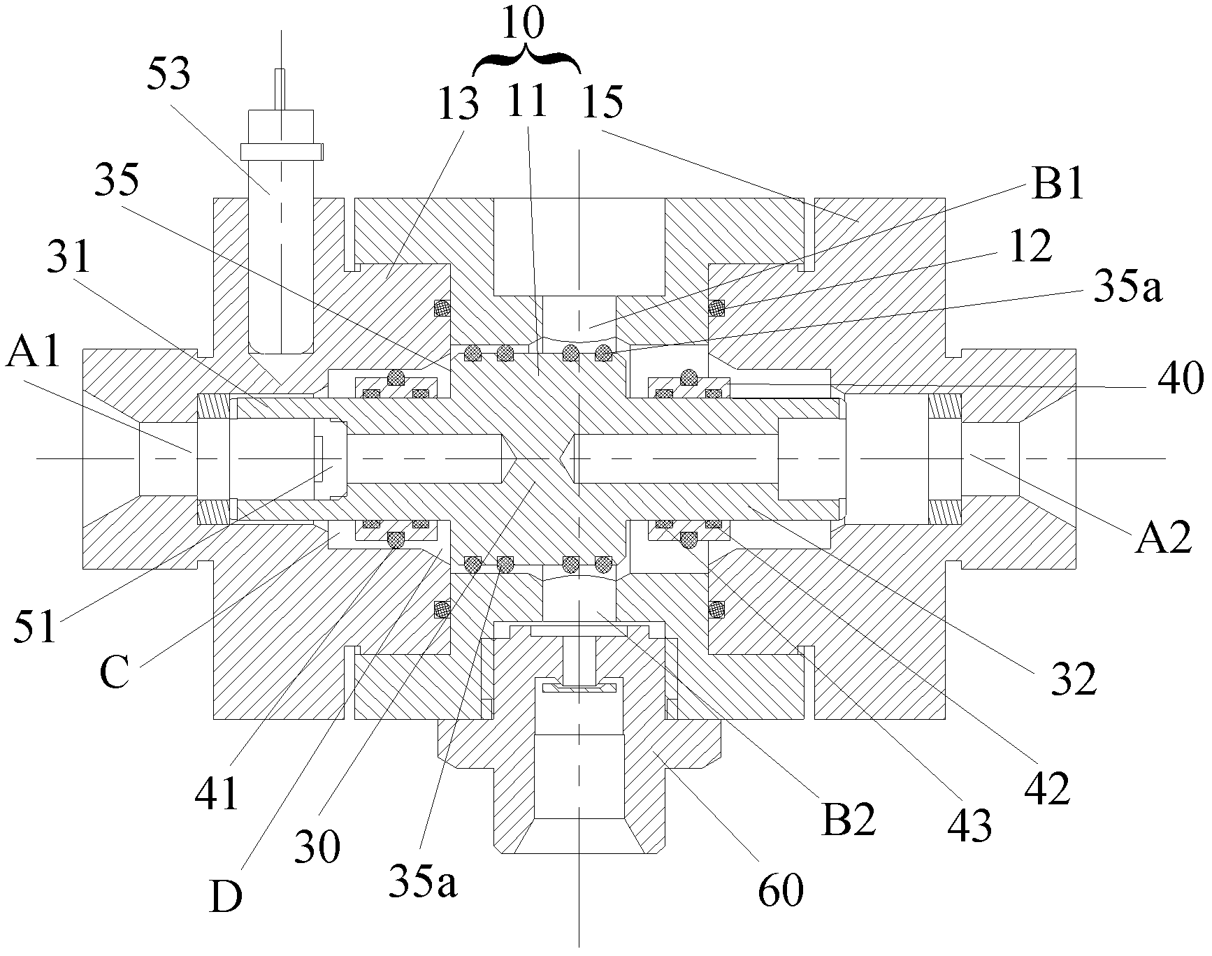 Automatic switchover shuttle valve