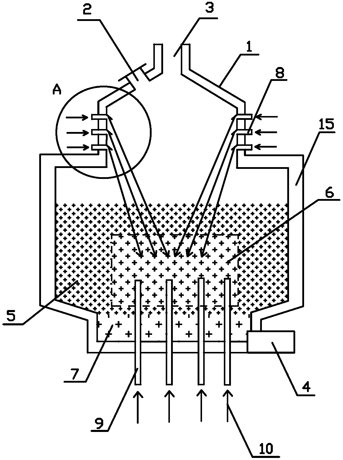 Device for producing yellow phosphorus through microwave method and production technology