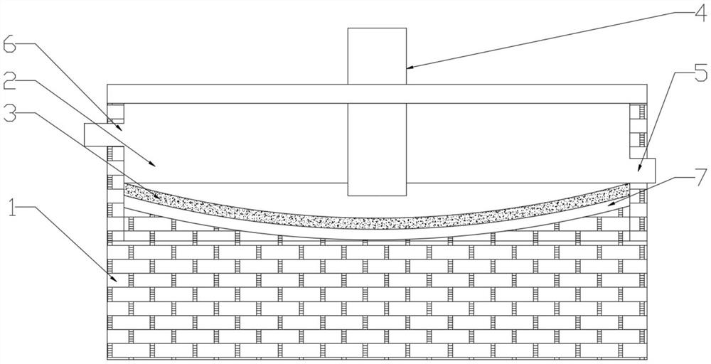 Water-cooled furnace bottom electrode and masonry method