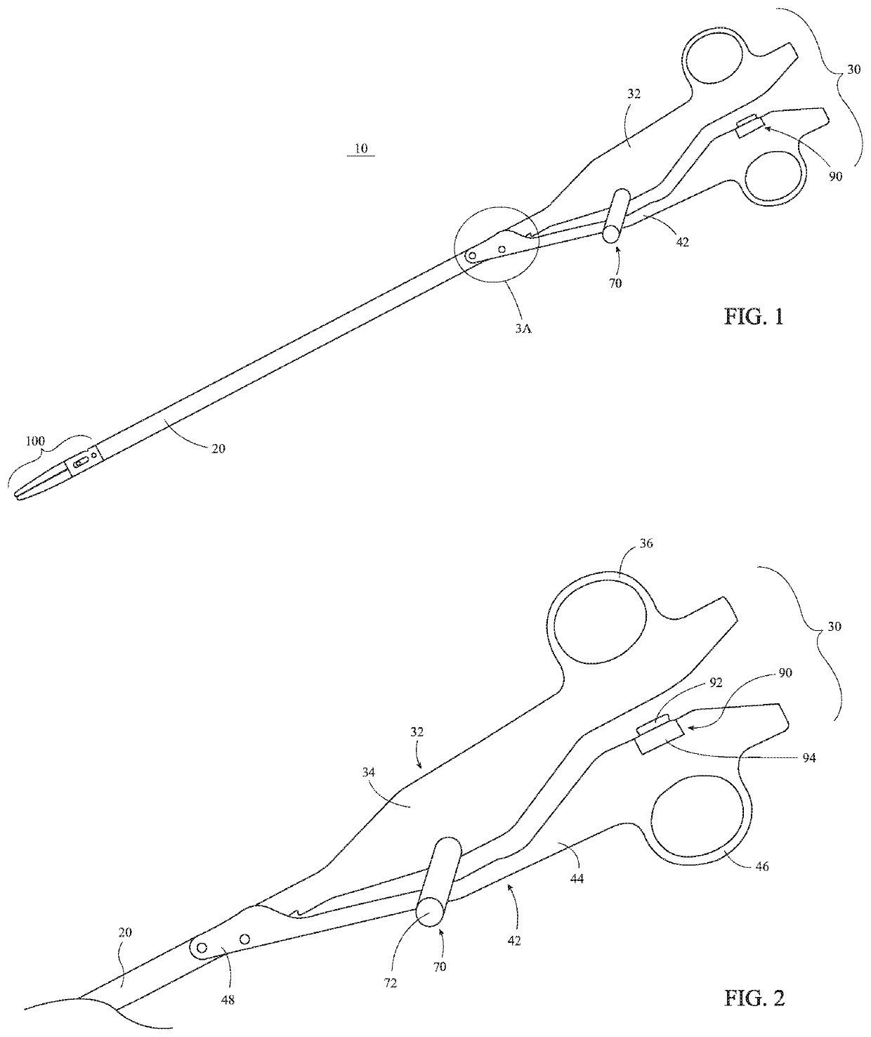 Electrosurgical forceps for video assisted thoracoscopic surgery and other surgical procedures