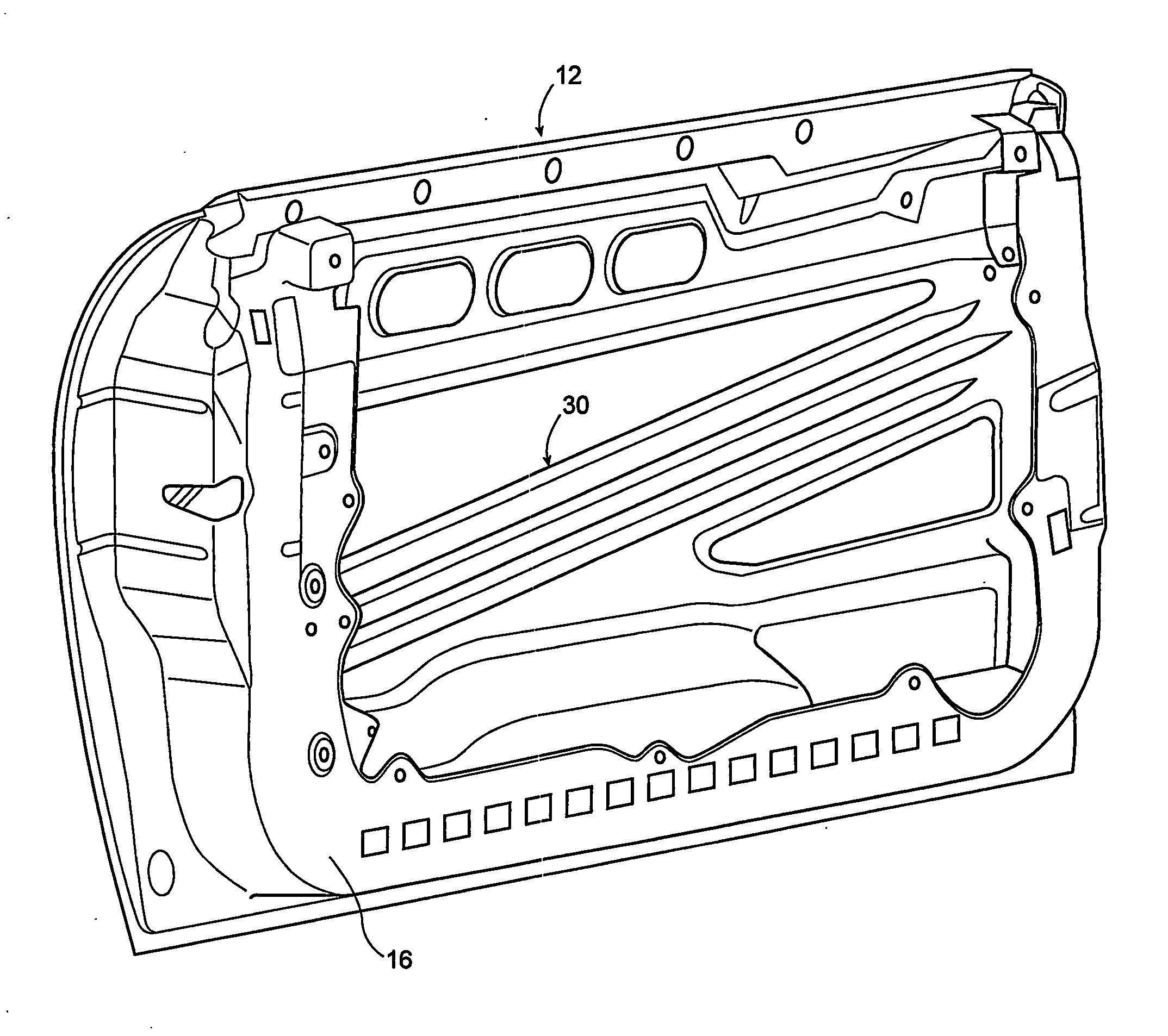 Motor vehicle door structure