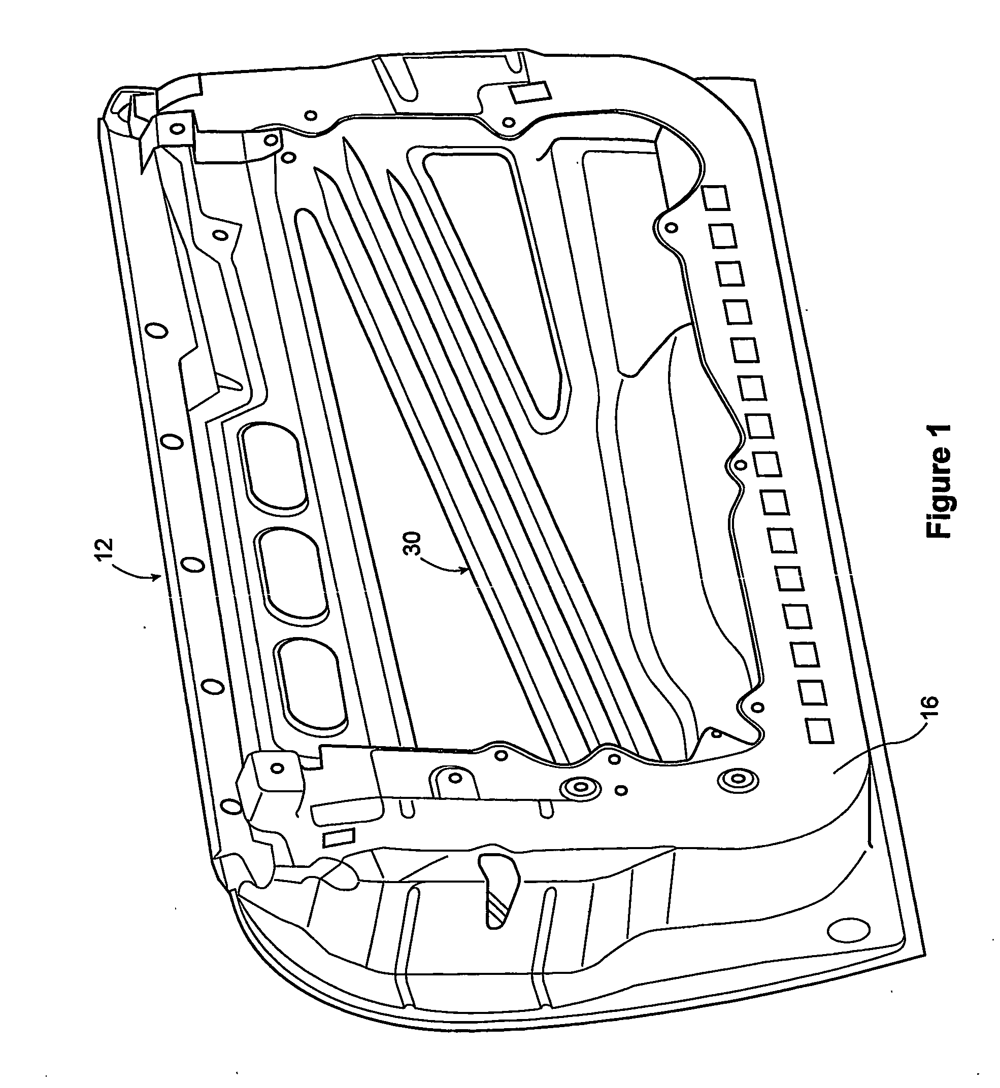 Motor vehicle door structure