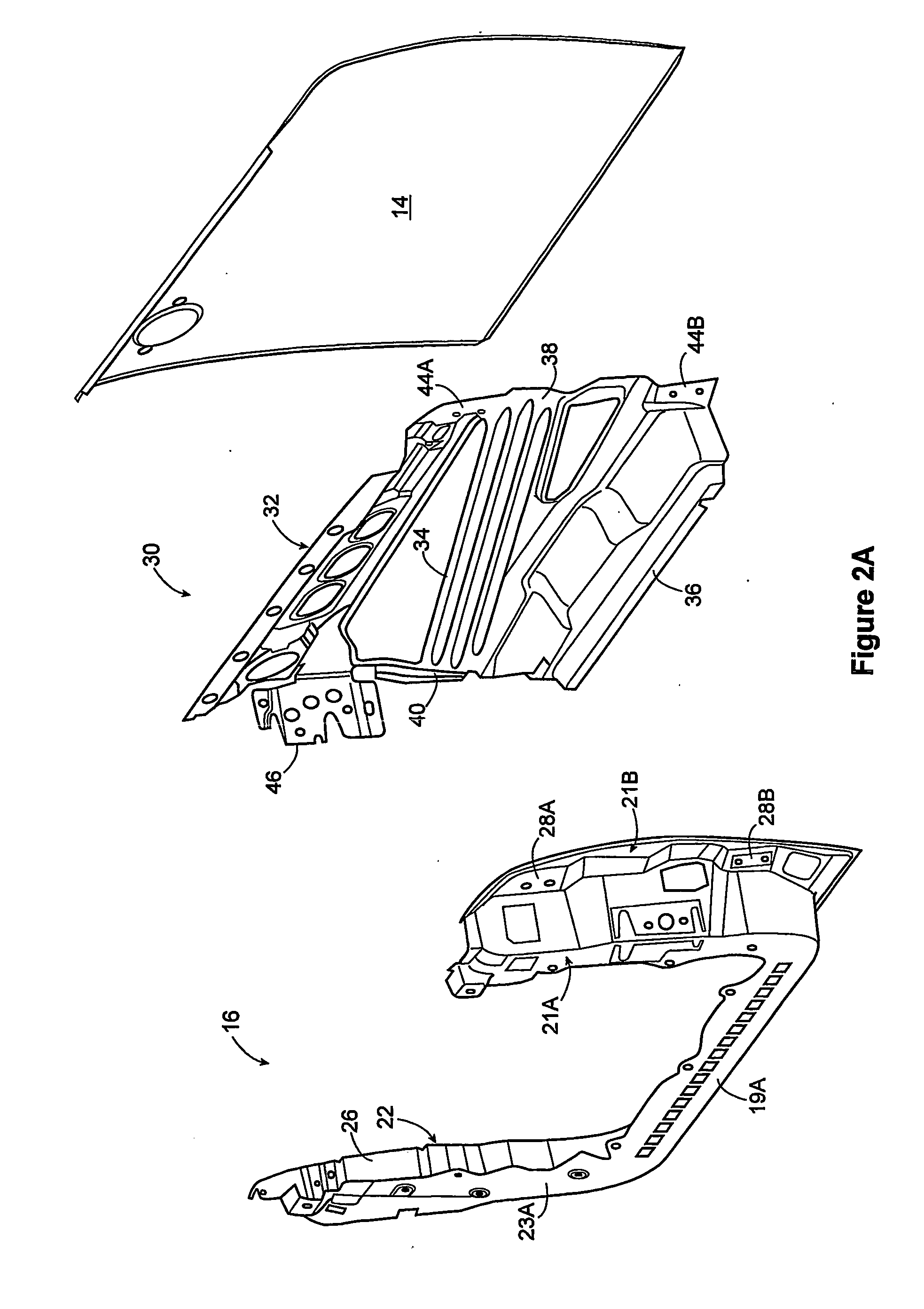 Motor vehicle door structure