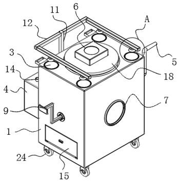 Gastrointestinal fluid decompression device for gastrointestinal surgical department