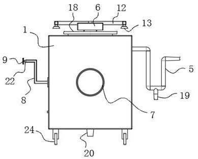 Gastrointestinal fluid decompression device for gastrointestinal surgical department