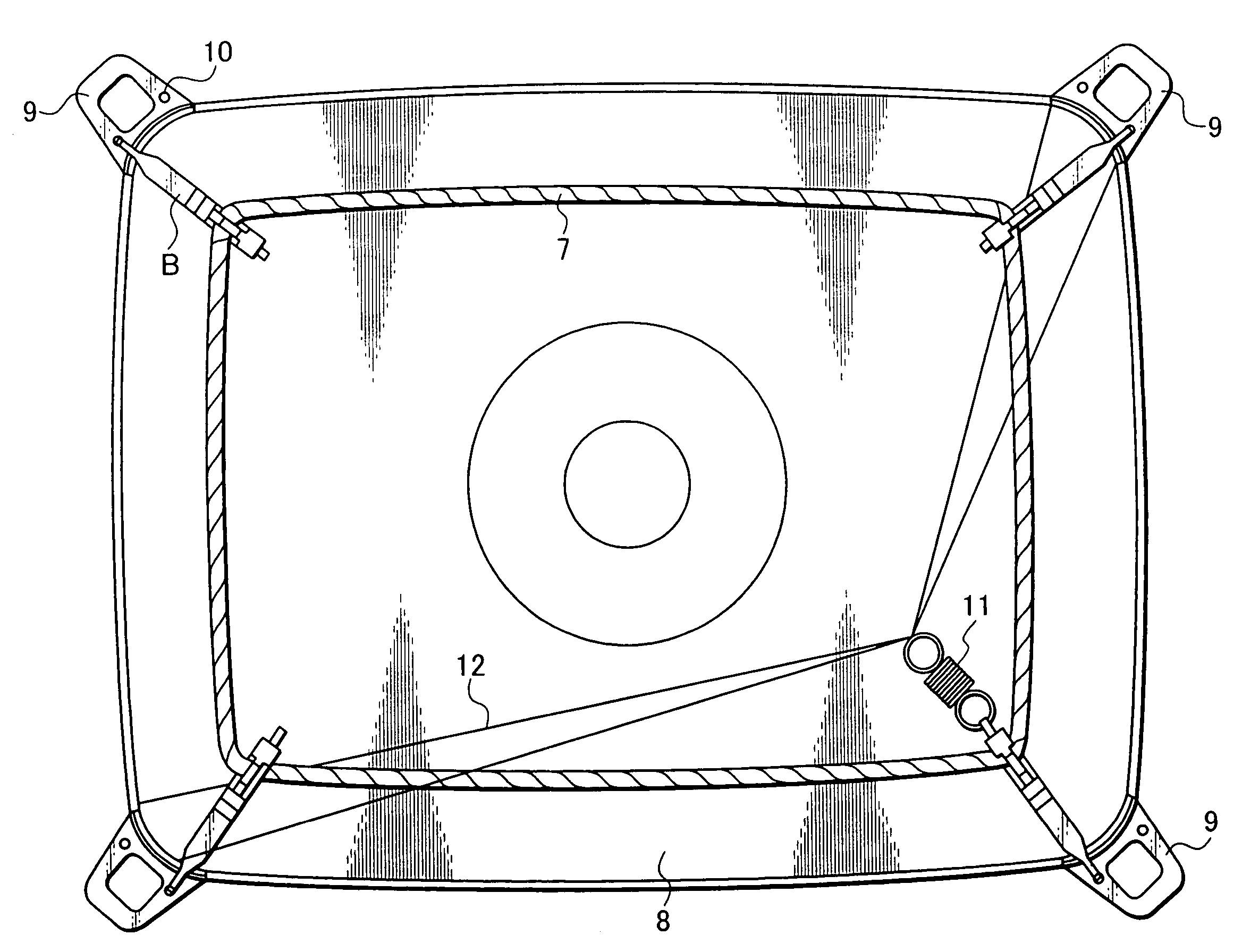 Degaussing coil holder