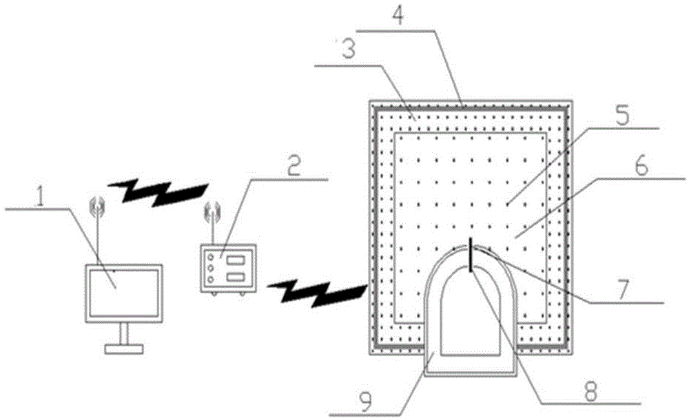 Injection slurry diffusion range and rule determining method during anchor rod slurry injection