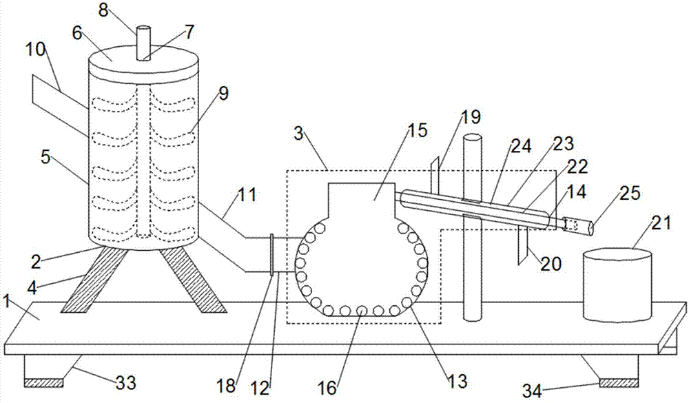 Extraction and separation device for biological pharmacy