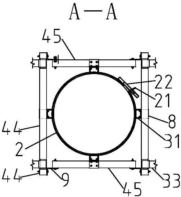 Mounting method for flake-like truss composite structure