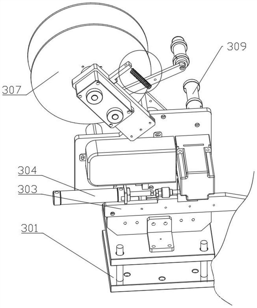 Double-station automatic labeling machine