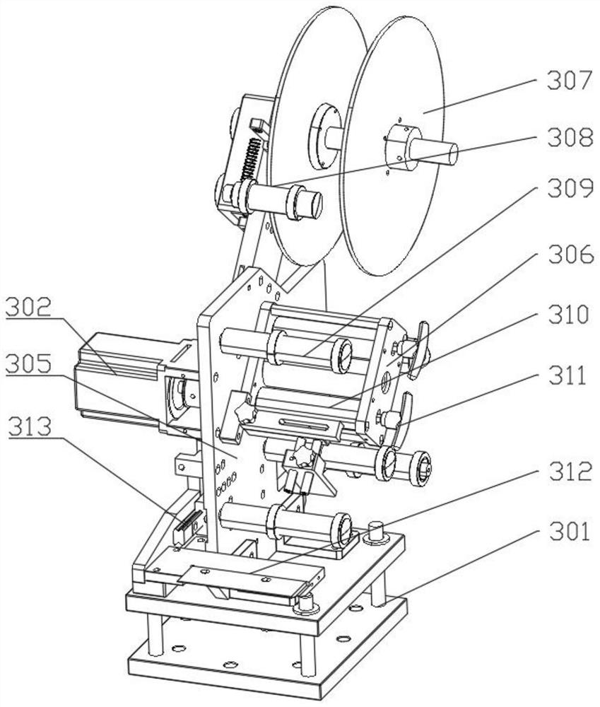 Double-station automatic labeling machine