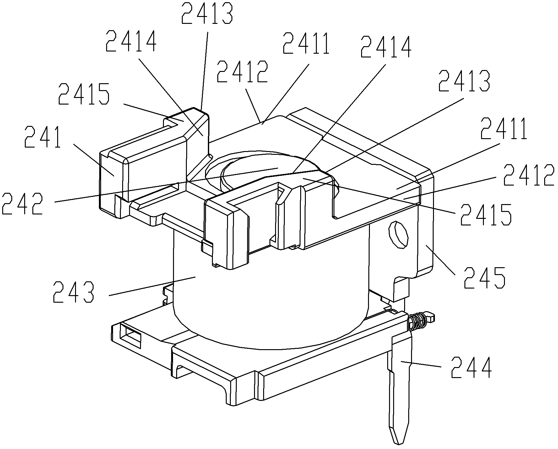 Fall-resisting electromagnetic relay