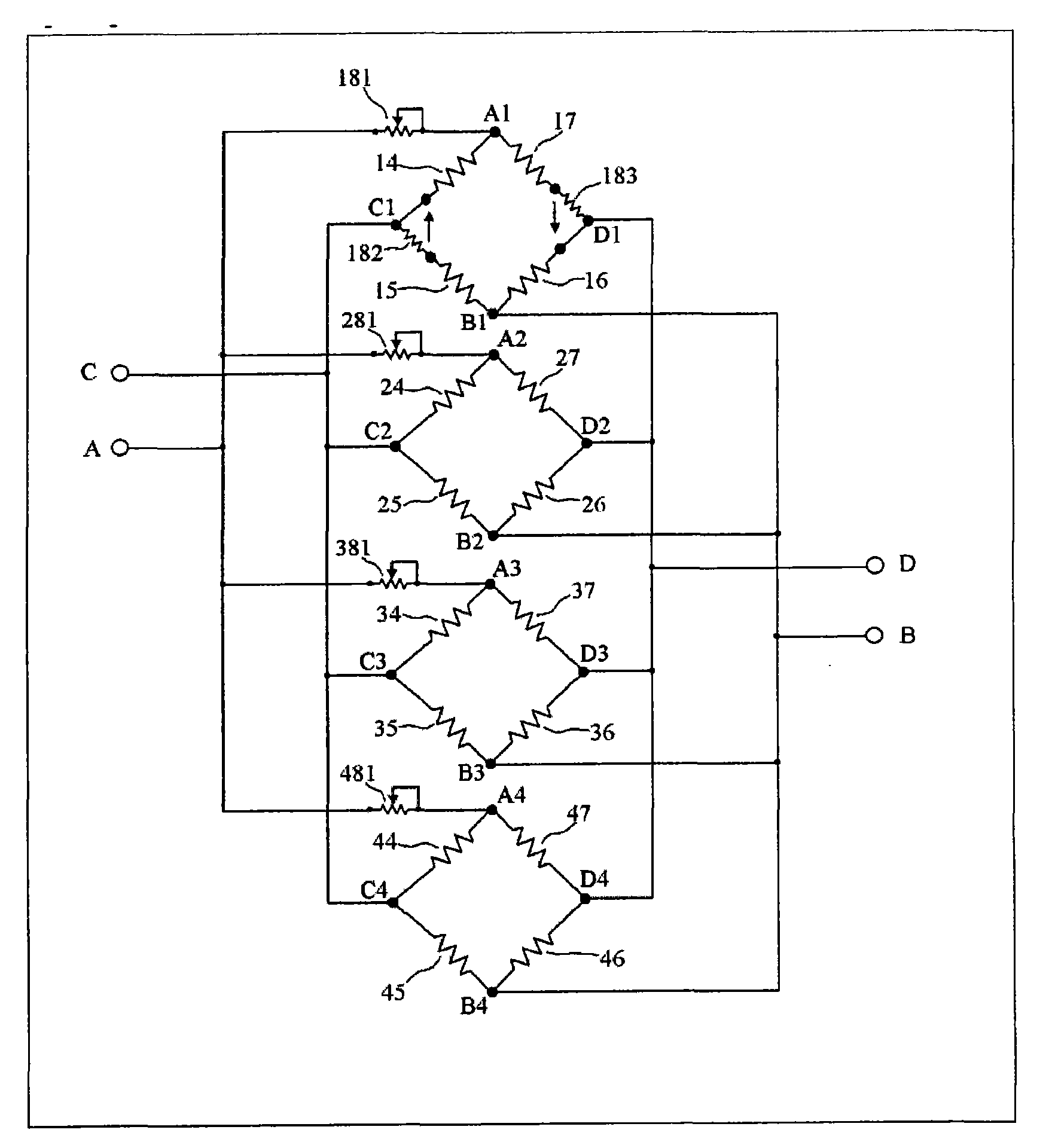 A multi-point type weighing equipment and a manufacturing method for the same