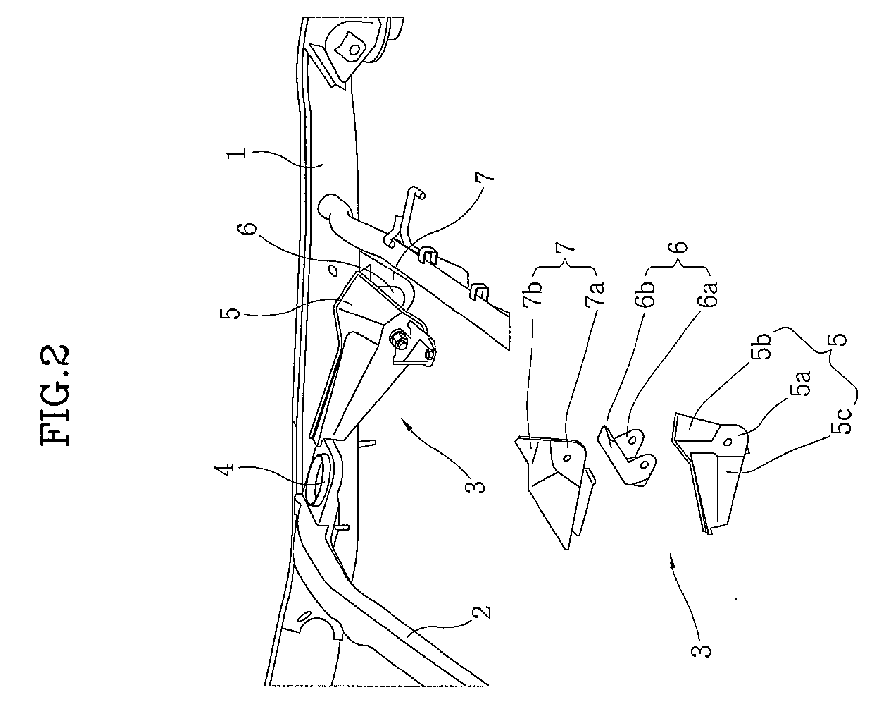 Trailing arm mounting device for vehicle with small-sized frame