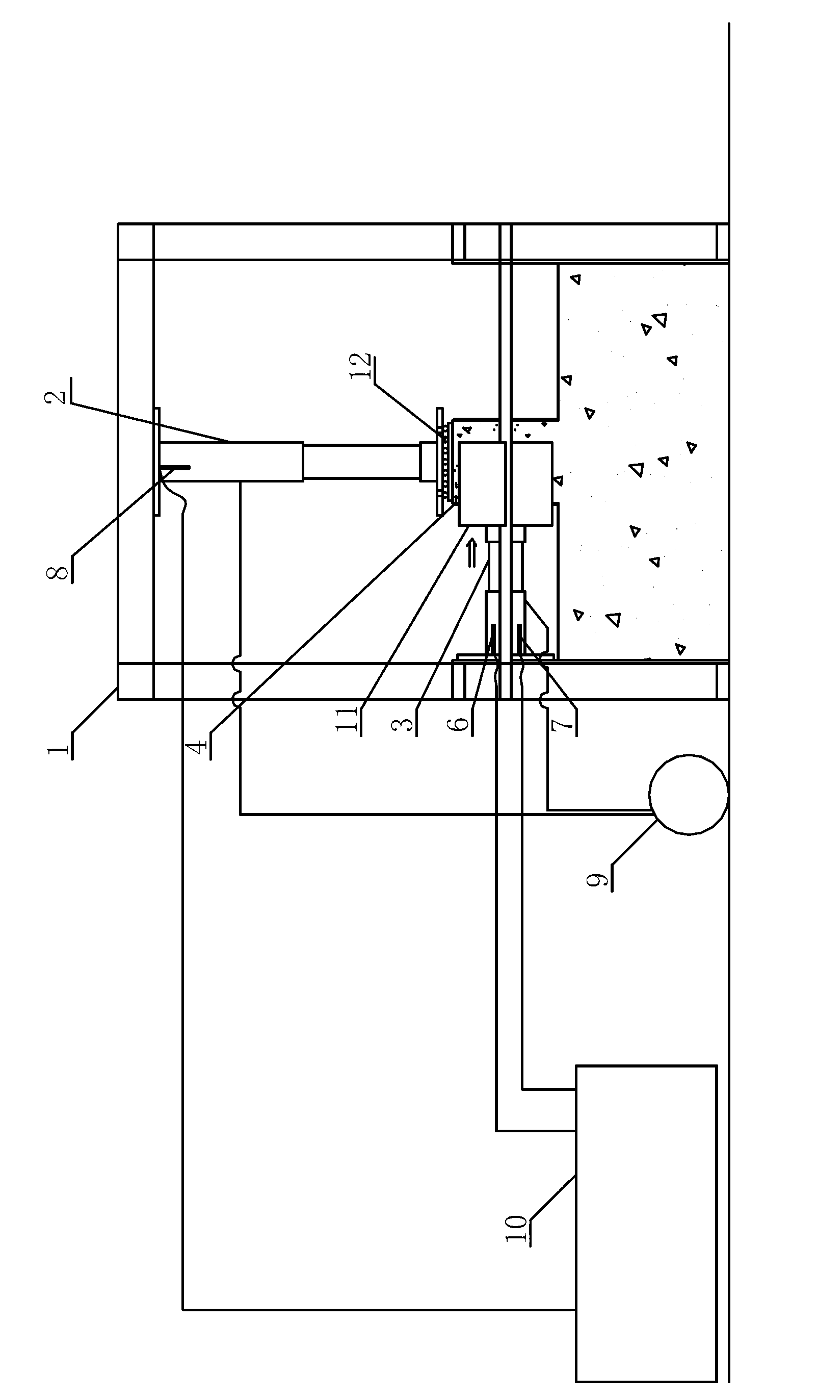 In-situ direct shear tester for soil bodies