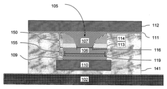 Structure for confining the switching current in phase memory (PCM) cells