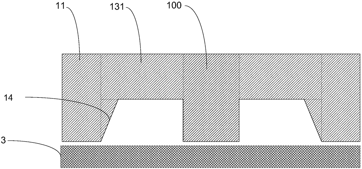 Mask device, display panel, production method of display panel and display device