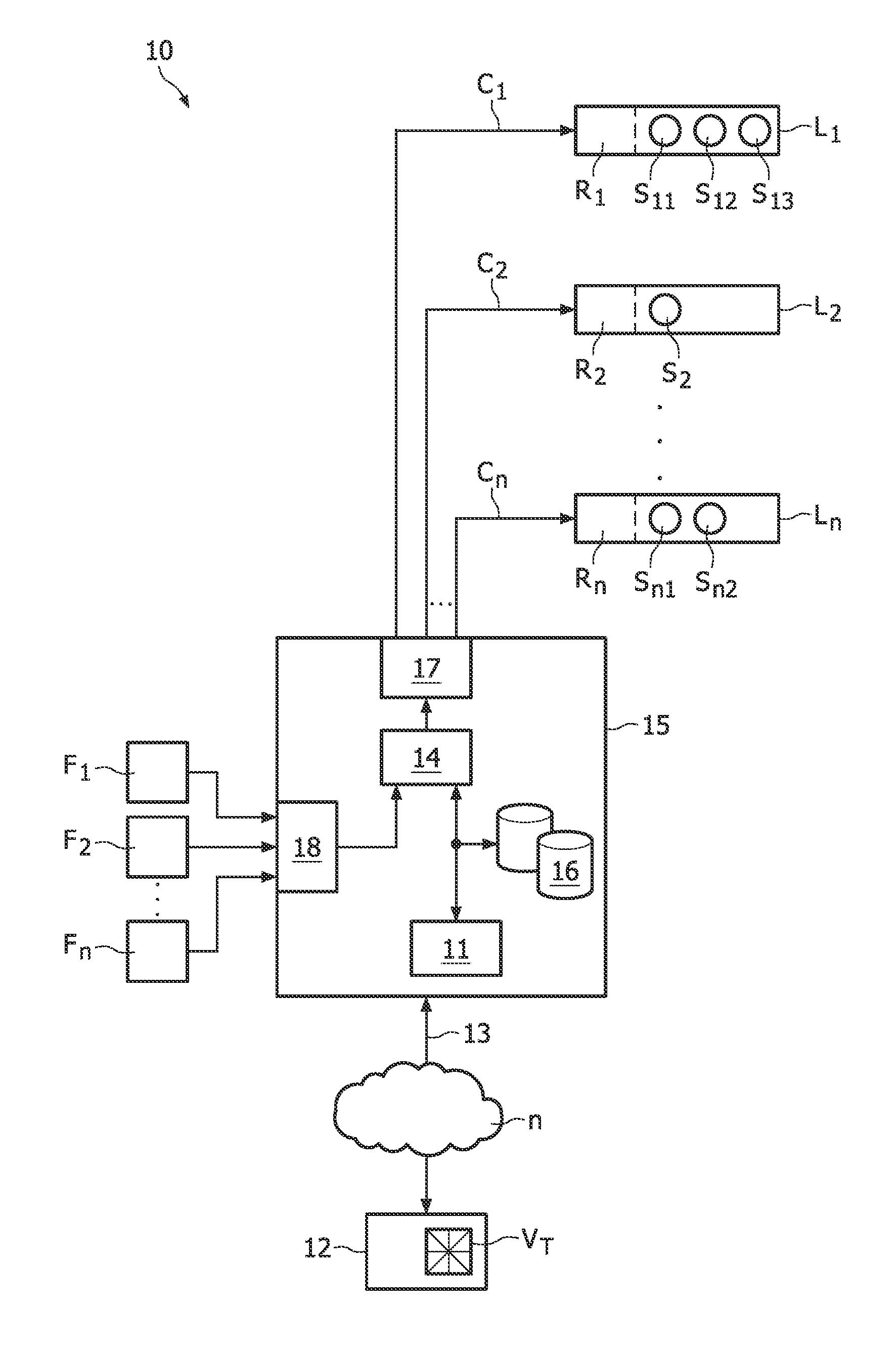 Method of guiding a user from an initial position to a destination in a public area