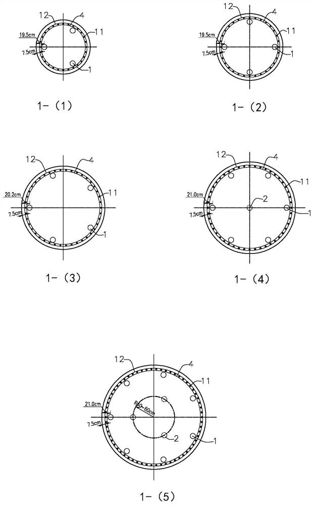 A method for constructing a continuous bearing layer of ultra-long rock-socketed piles in beaded karst areas