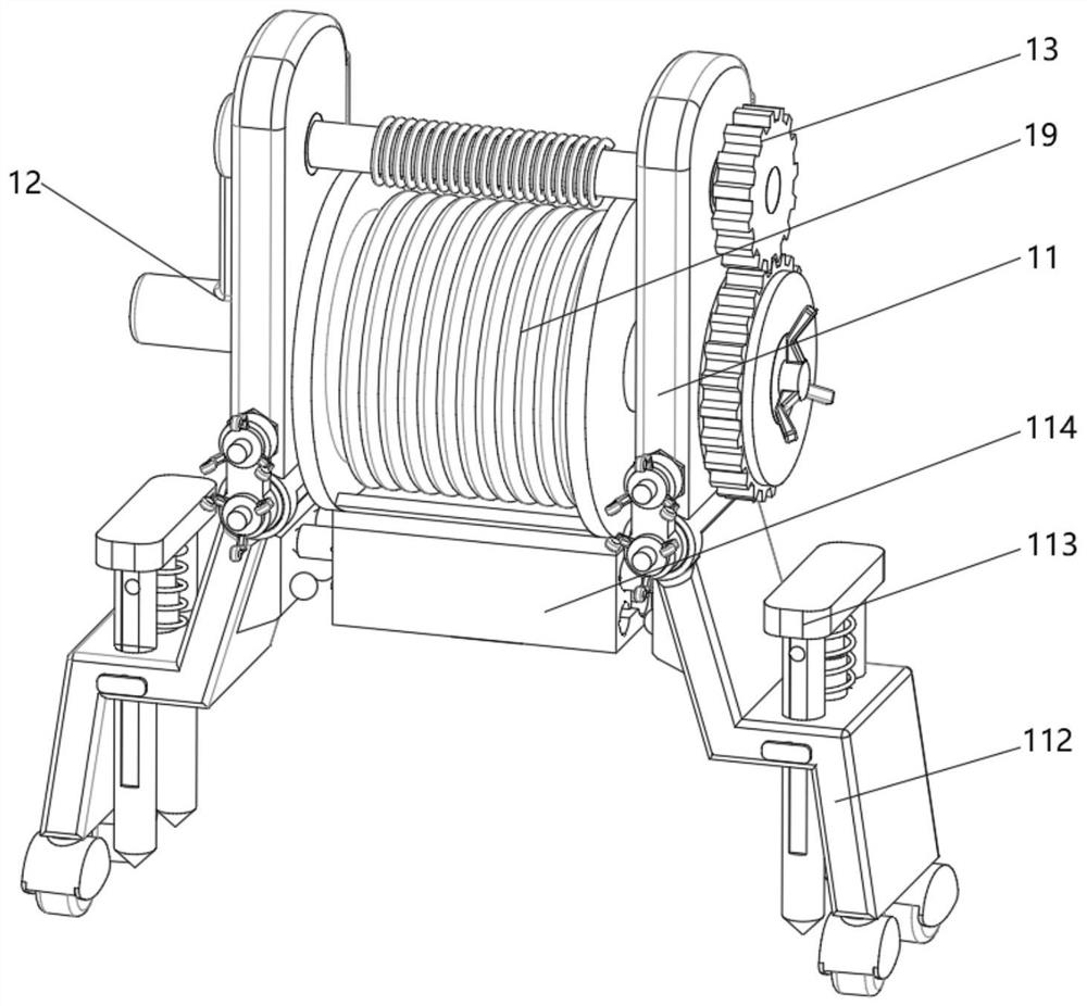 Mine underground engineering internal environment scanning surveying and mapping device