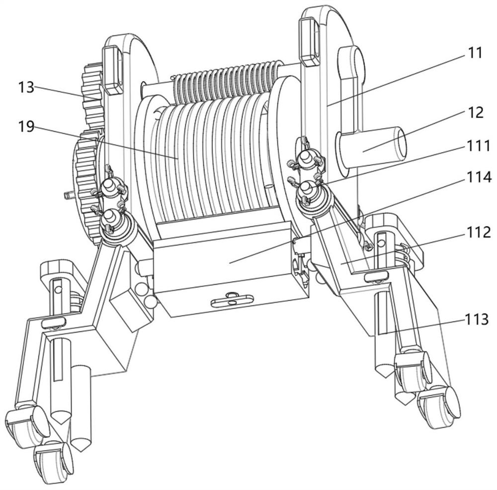 Mine underground engineering internal environment scanning surveying and mapping device