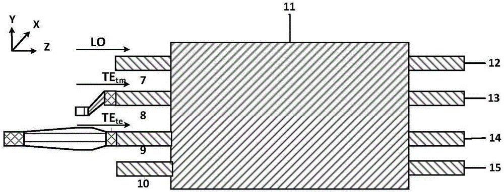 Optical mixer without polarization state diversity