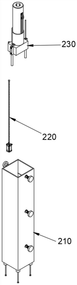 Buried charging pile based on lifting mechanism