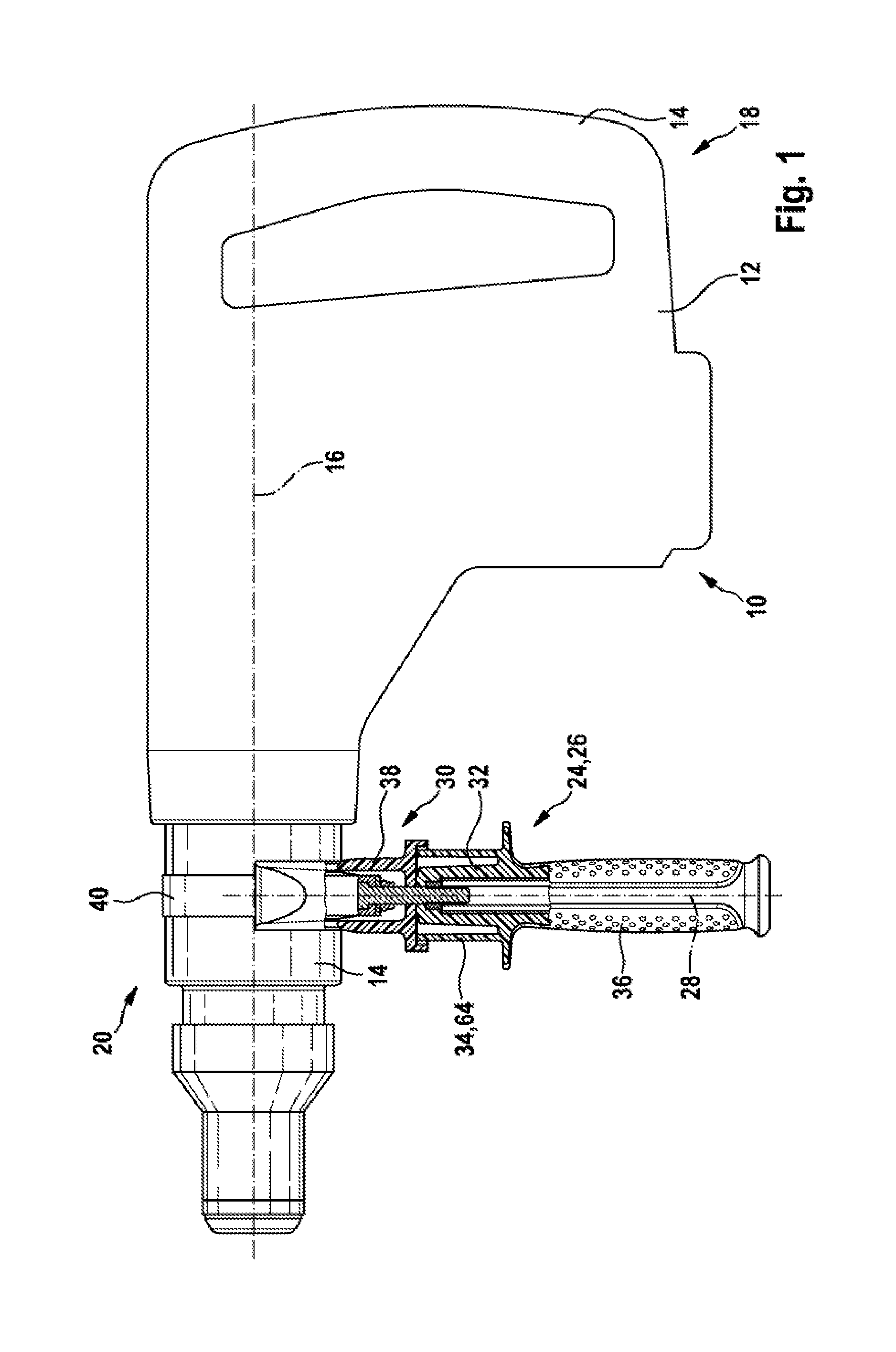 Handle device, in particular for hand tools