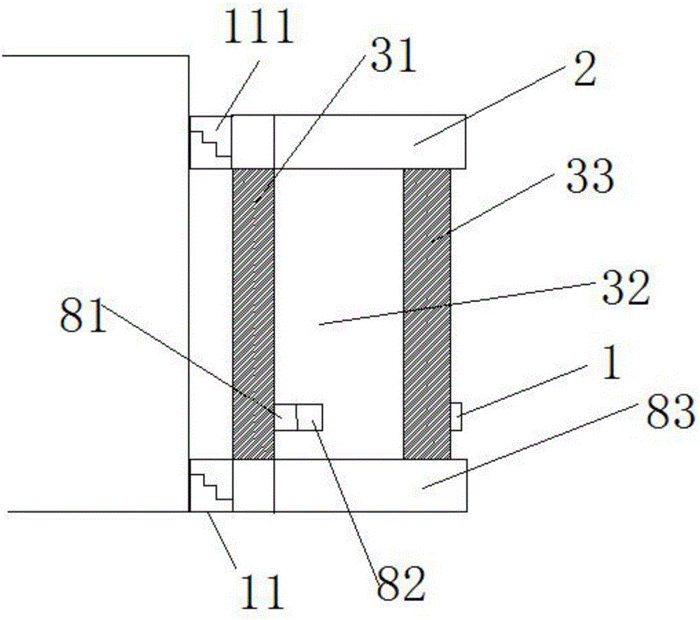 Glass window for observing high-pressure vessel