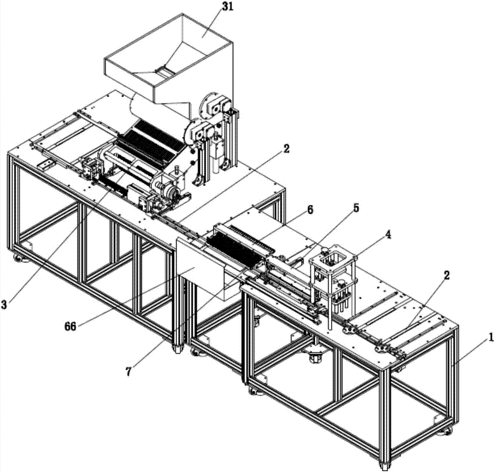 Feeding mechanism for assembling puncture type bare needle protection covers